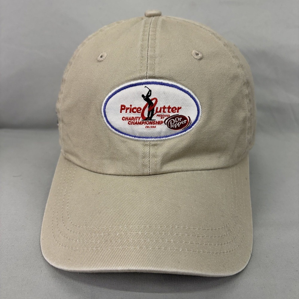 Ahead Hat Price Cutter Charity Championship Mens OSFA Tan Dr Pepper Golf Cap